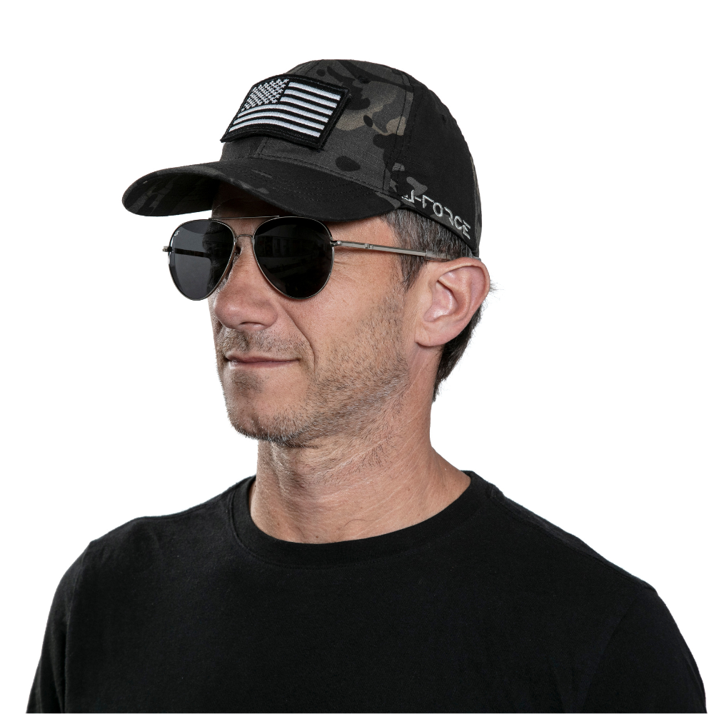 JForce - Tactical Cap for Men with US Patch Included in Use
