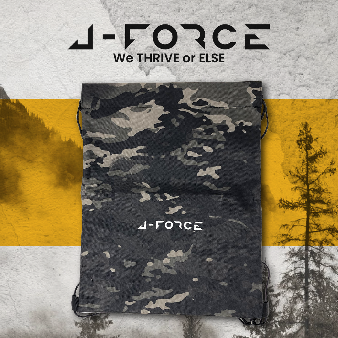 JForce - Drawstring Polyester Tactical Backpack We Thrive or Else