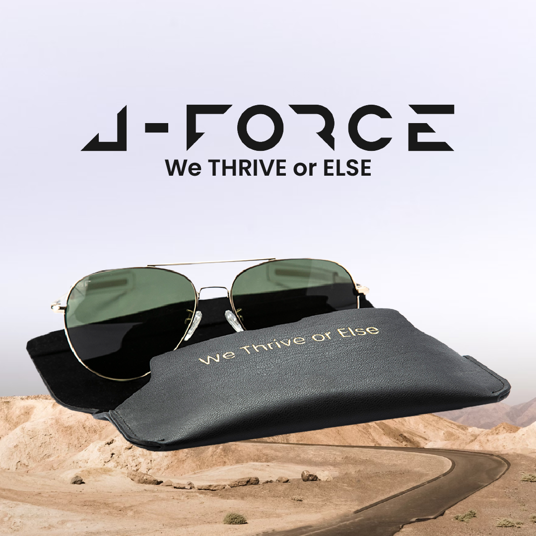 JForce -Vintage Aviator Sunglasses for Men Gold