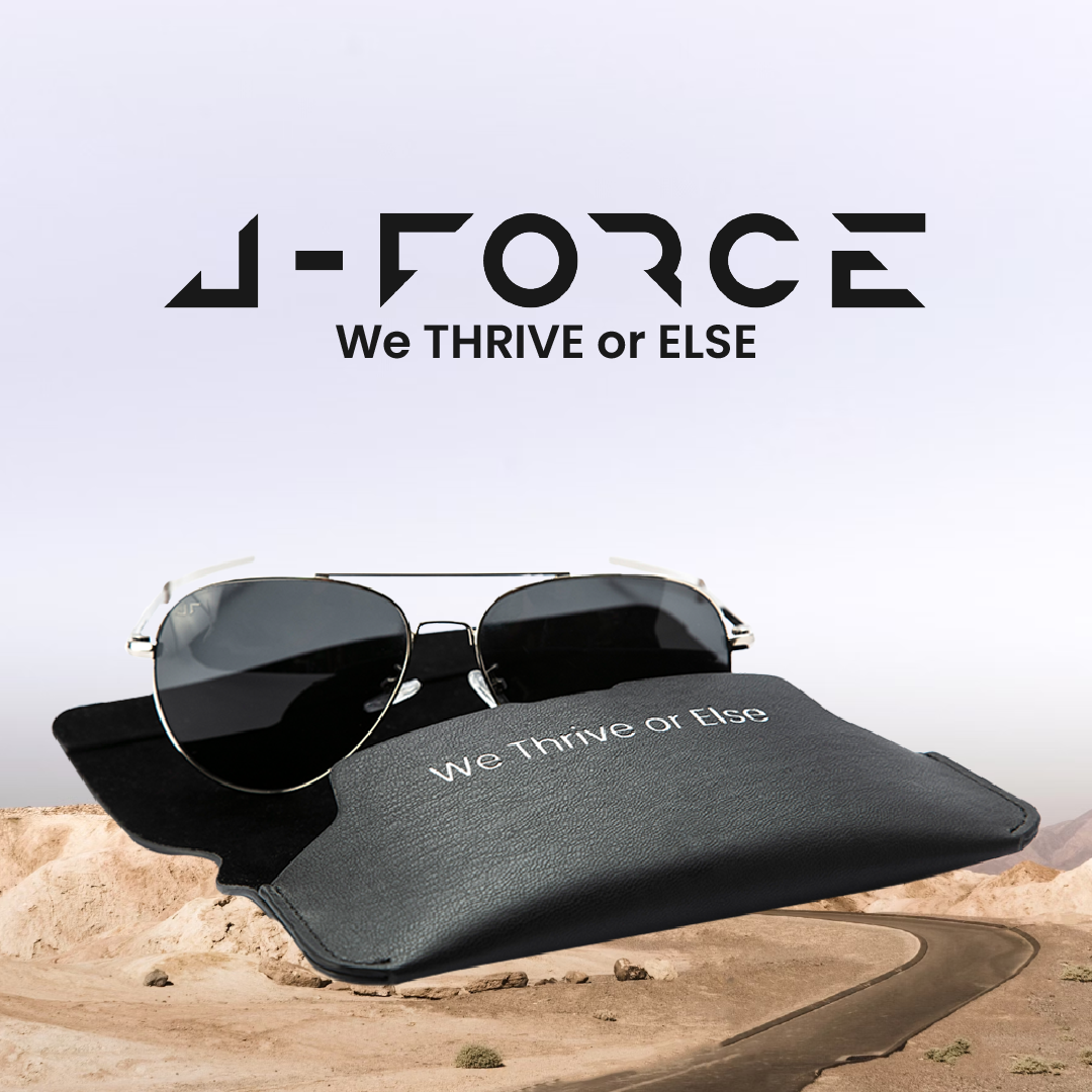 JForce - Vintage Aviator Sunglasses for Men Silver